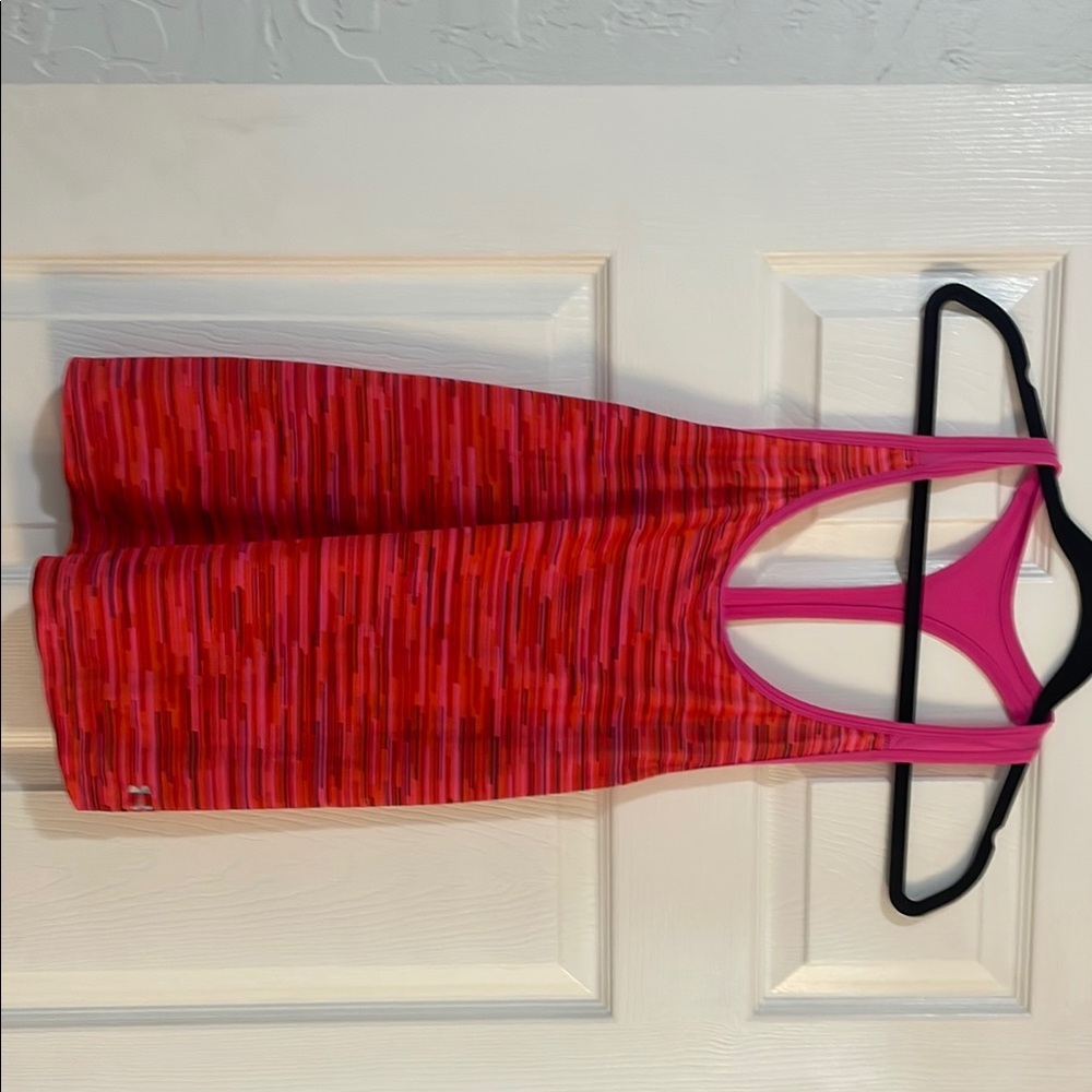 Under Armour Vibrant Pink and Red Performance Tank Top